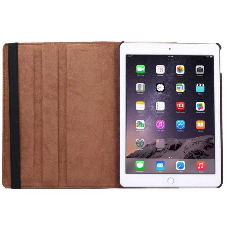 360 Degree Rotation Litchi Texture Flip Leather Case with 2 Gears Holder for iPad Air 2, For iPad...