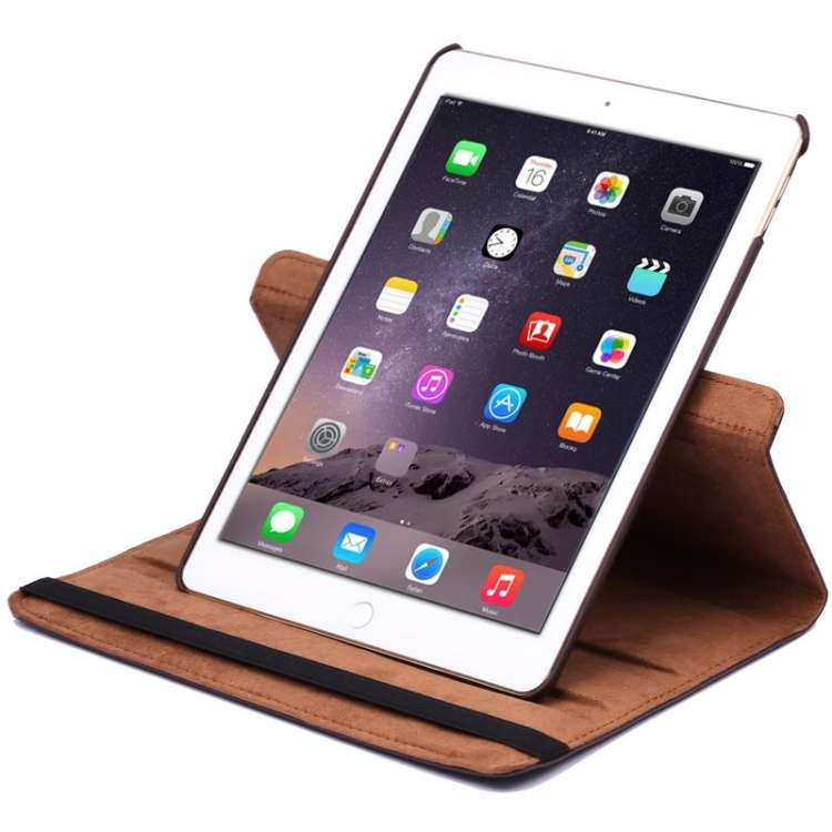 360 Degree Rotation Litchi Texture Flip Leather Case with 2 Gears Holder for iPad Air 2, For iPad...