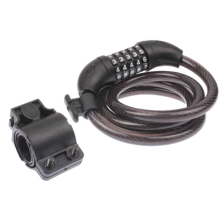 5 Digits Bicycle Motorcycle Steel Wire Lock Strip