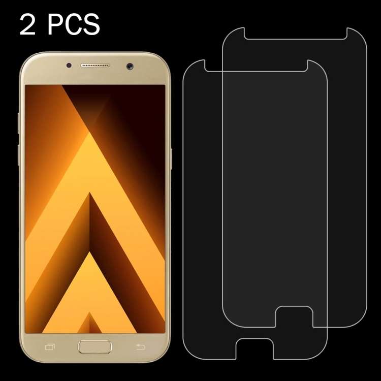 2 PCS for Galaxy A5 (2017) / A520 0.26mm 9H Surface Hardness 2.5D Explosion-proof Tempered Glass ...