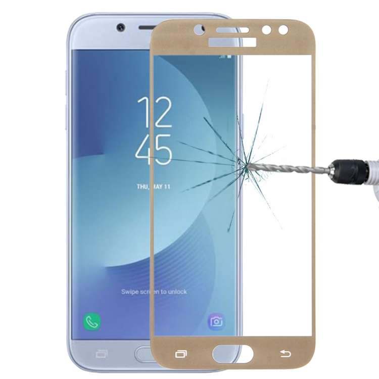 For Galaxy J5 (2017) (EU Version) 0.26mm 9H Surface Hardness 2.5D Curved Silk-screen Full Screen ...