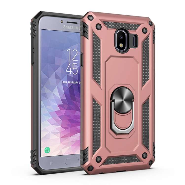 Sergeant Armor Shockproof TPU + PC Protective Case for Galaxy J4 2018, with 360 Degree Rotation H...