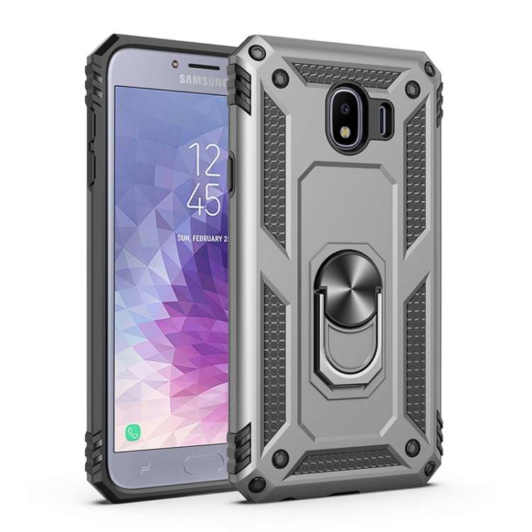 Sergeant Armor Shockproof TPU + PC Protective Case for Galaxy J4 2018, with 360 Degree Rotation H...