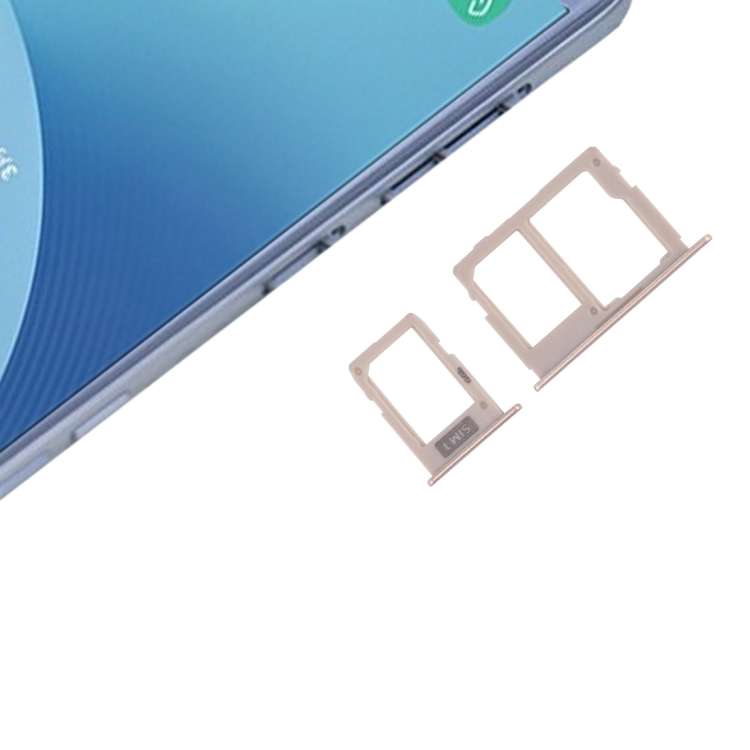 SIM Card Tray + Micro SD Card Tray for Galaxy J3 (2017) Single SIM / J330 &amp; J5 (2017) Single ...