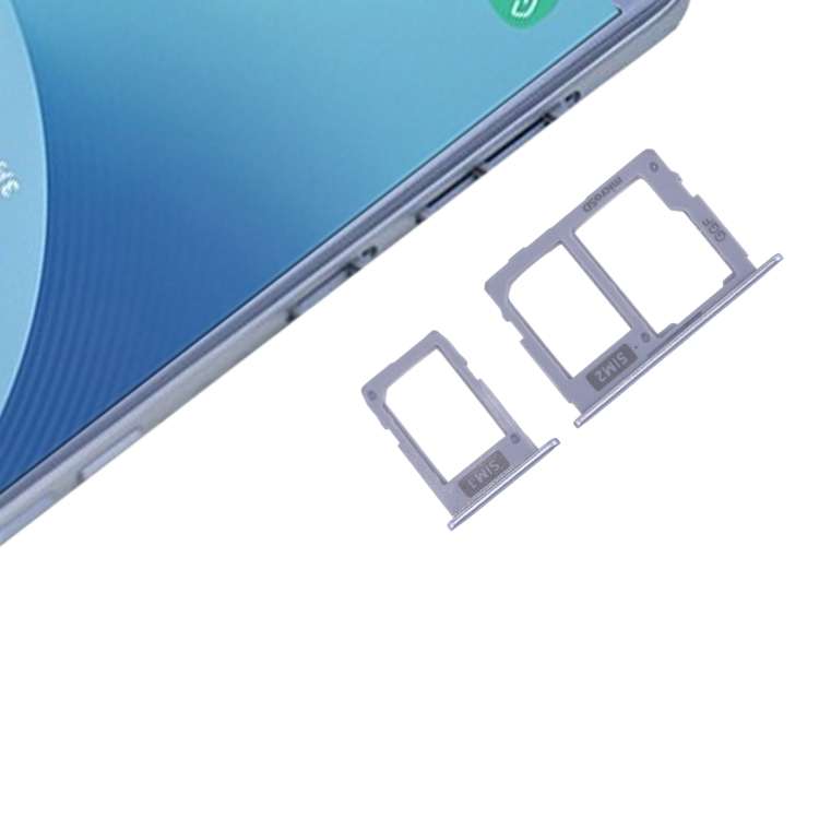 SIM Card Tray + Micro SD Card Tray for Galaxy J3 (2017) Single SIM / J330 &amp; J5 (2017) Single ...
