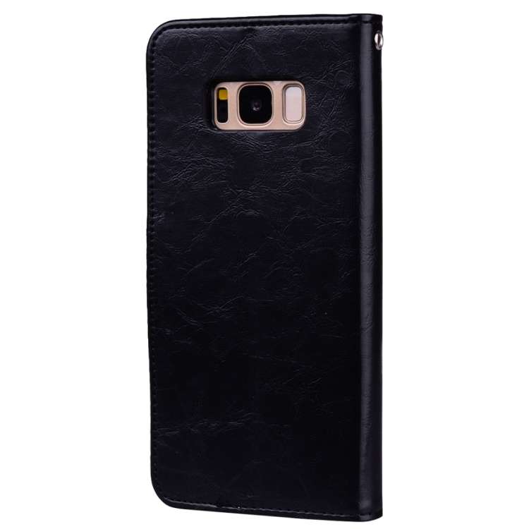 For Samsung Galaxy S8 + Business Style Oil Wax Texture Horizontal Flip Leather Case with Holder &...