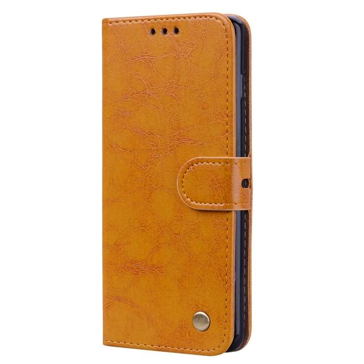 Business Style Oil Wax Texture Horizontal Flip Leather Case for Galaxy S10 Plus, with Holder &amp...
