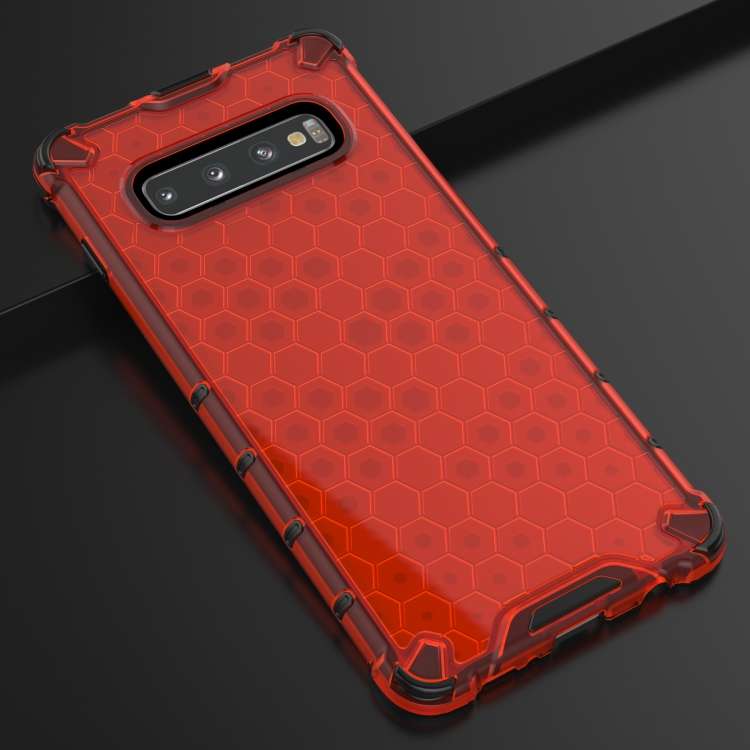 Honeycomb Shockproof PC + TPU Case for Galaxy S10+, For Galaxy S10+