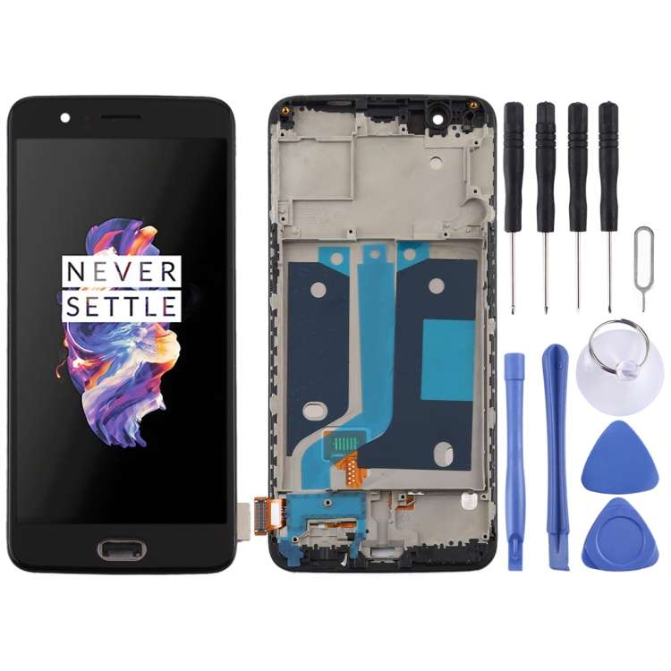 For OnePlus 5 A5000 TFT Material LCD Screen and Digitizer Full Assembly with Frame, For OnePlus 5...