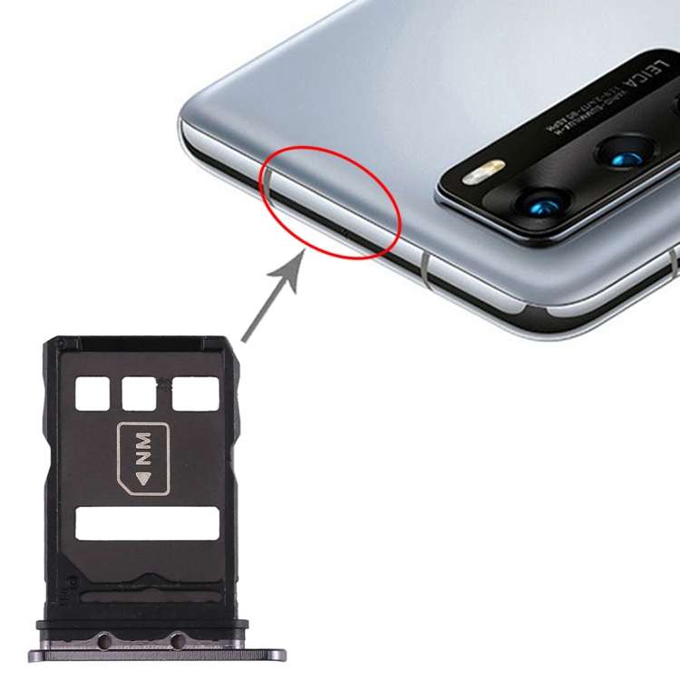 SIM Card Tray + NM Card Tray for Huawei P40, For Huawei P40