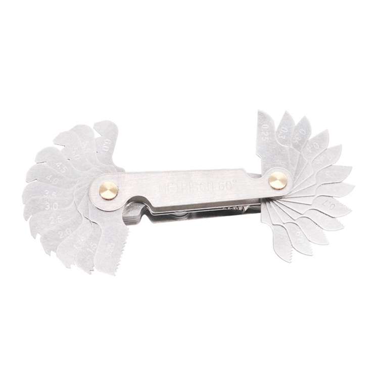 58 PCS Metric 60 Degrees +British 55 Degrees CR Stainless Steel Thread Gauge