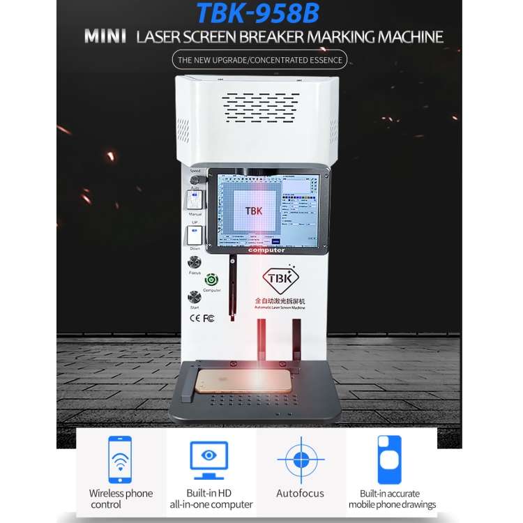 TBK958B Automatic Mini Laser Marking Screen Separater Repair Machine