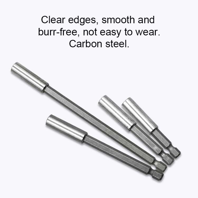 3 in 1 1/4 Electric Batch Head High Magnetism Connecting Rod Pistol Drill Extension Rod Sleeve Fa...