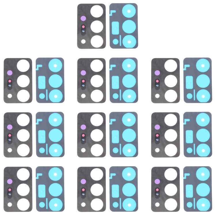For Samsung Galaxy Note20 Ultra 5G SM-N986 10pcs Back Camera Lens