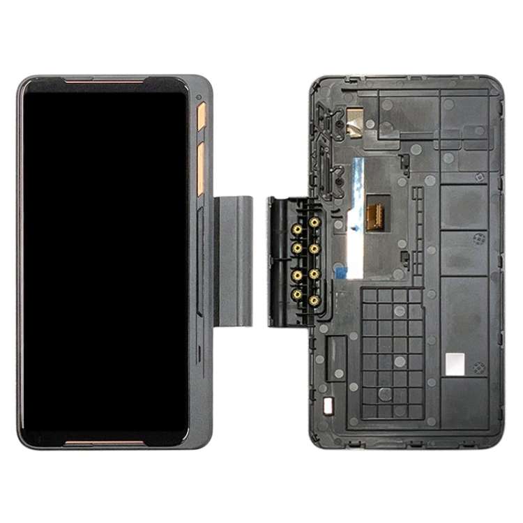Game Expansion LCD Screen and Digitizer Full Assembly for Asus ROG Phone II ZS660KL, For Asus ROG...