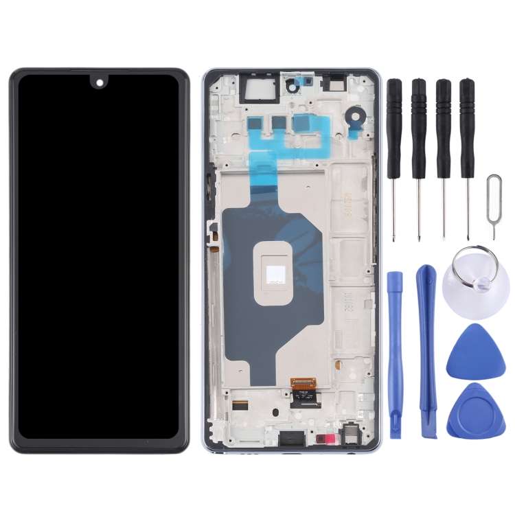 LCD Screen and Digitizer Full Assembly with Frame for LG Stylo 6 / K71 LMQ730TM LM-Q730TM LMQ730H...