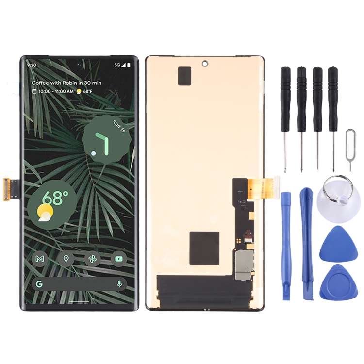 Original Ltpo AMOLED Material LCD Screen and Digitizer Full Assembly for Google Pixel 6 Pro GLUOG...