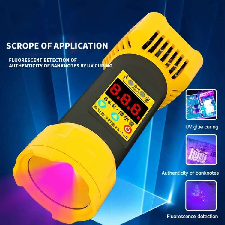 B&amp;R ZS-100 2 in 1 UV Curing Lamp + Fan Cooler Repair Tool