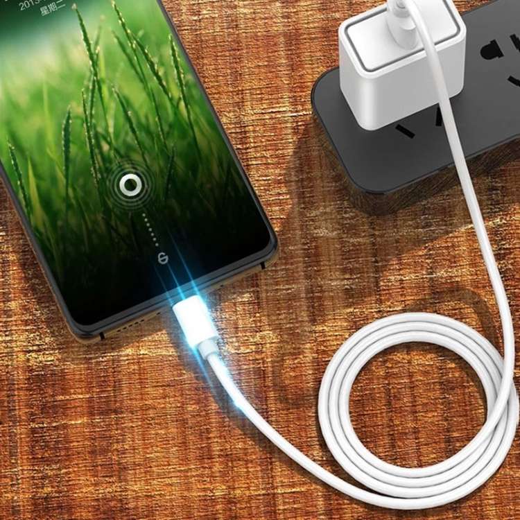 2.4A USB Male to Micro USB Male Interface Charge Cable, Length: 2m (White)
