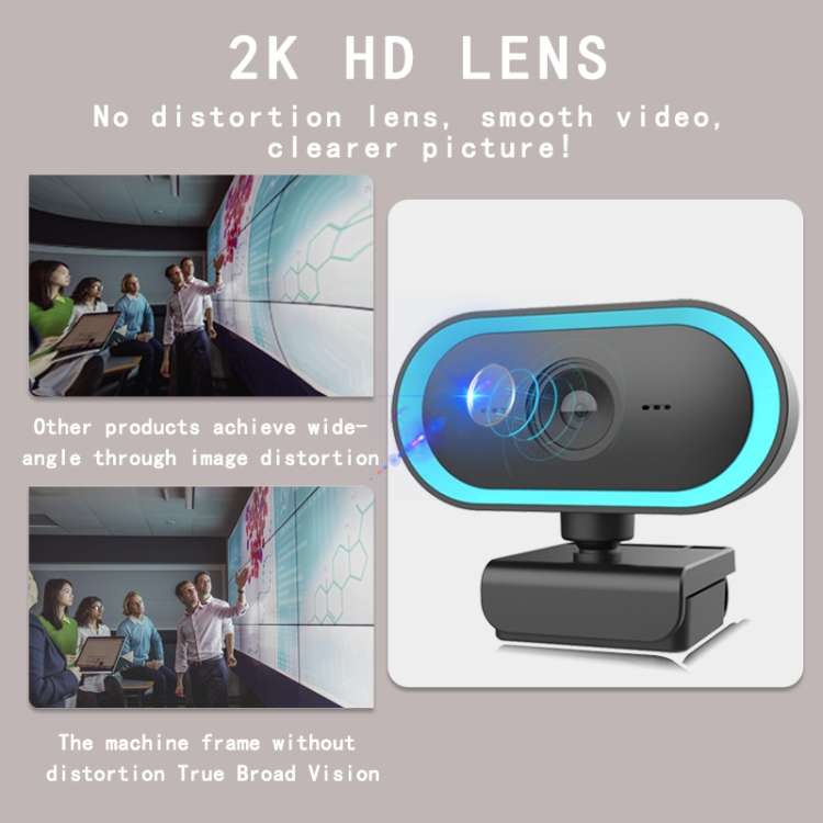 C11 2K Picture Quality HD Without Distortion 360 Degrees Rotate Built-in Microphone Sound Clear W...