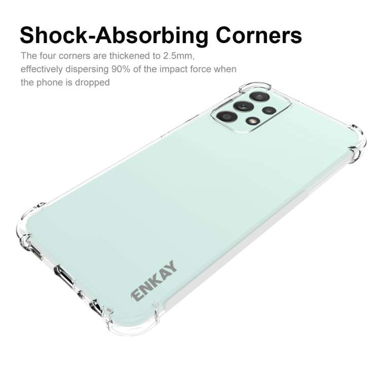 For Samsung Galaxy A23 ENKAY Clear TPU Shockproof Case