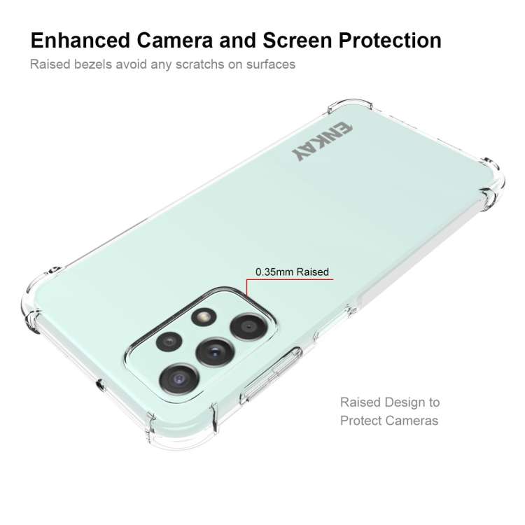 For Samsung Galaxy A23 ENKAY Clear TPU Shockproof Case