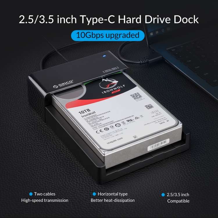 ORICO 6518C3-G2 2.5 / 3.5 inch Type-C Hard Drive Dock