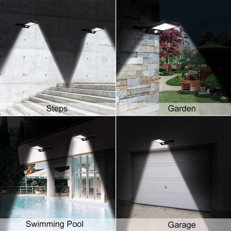 Solar Lights Outdoor 36 LED Super Bright Solar Lamp 280LM Motion Sensor Security Lights Wireless ...