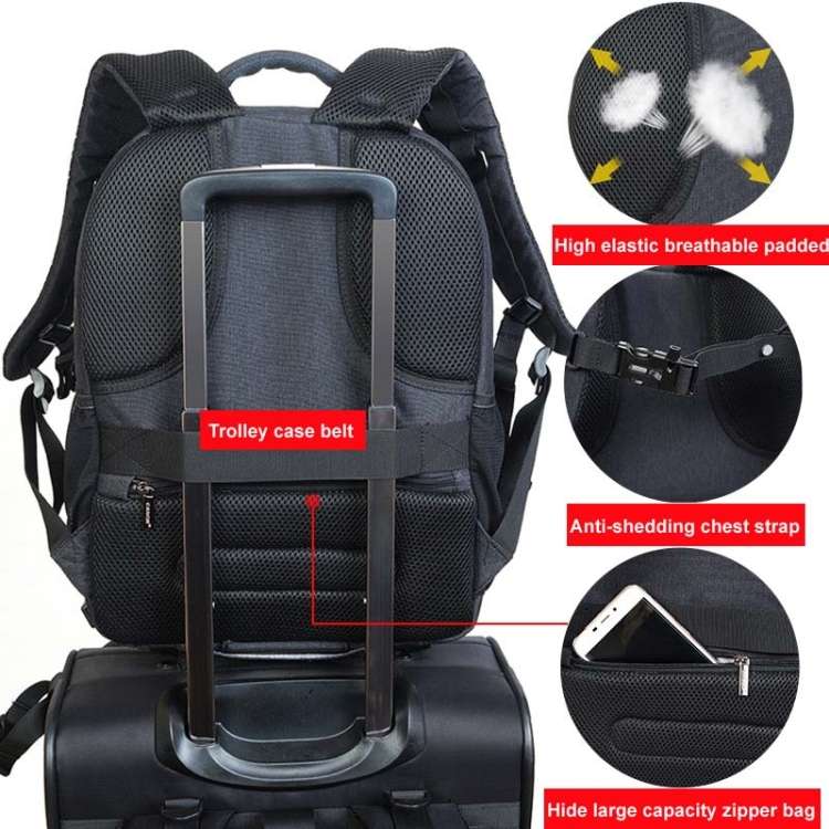 CADeN USB SLR Camera Bag Professional  Waterproof Portable Unisex Camera Bag