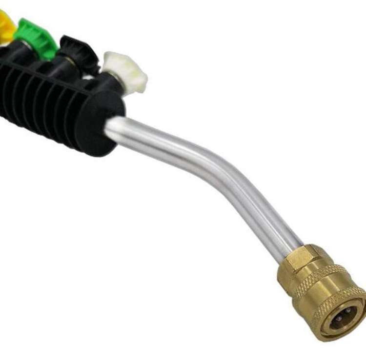 High Pressure Car Wash Water Gun 1/4 Quick Plug Interface Fan Shaped Five Color Nozzle  Stainless...