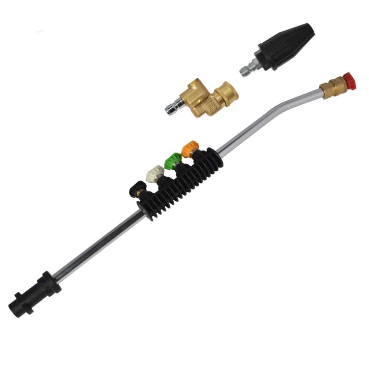 High Pressure Car Wash Water Gun 1/4 Quick Plug Interface Fan Shaped Five Color Nozzle  Stainless...
