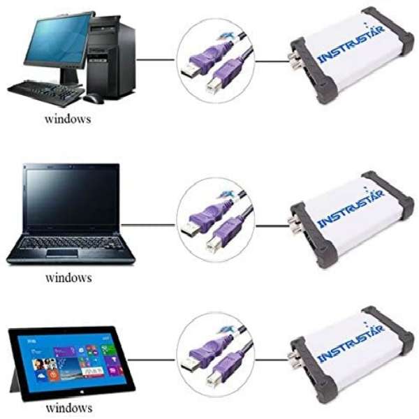 ISDS205A Multifunctional 20M Bandwidth 48MGS/s USB Virtual Digital Oscilloscope PC Spectrum Analy...