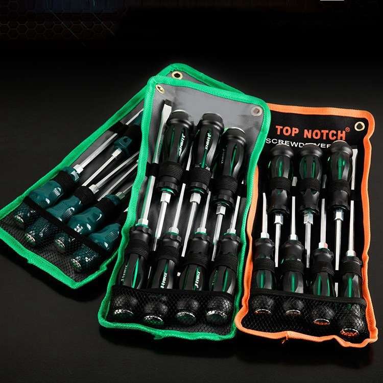 7 PCS / Set Knocking Screwdriver Oil-Resistant Through-Core Screwdriver Home Auto Repair Screwdri...