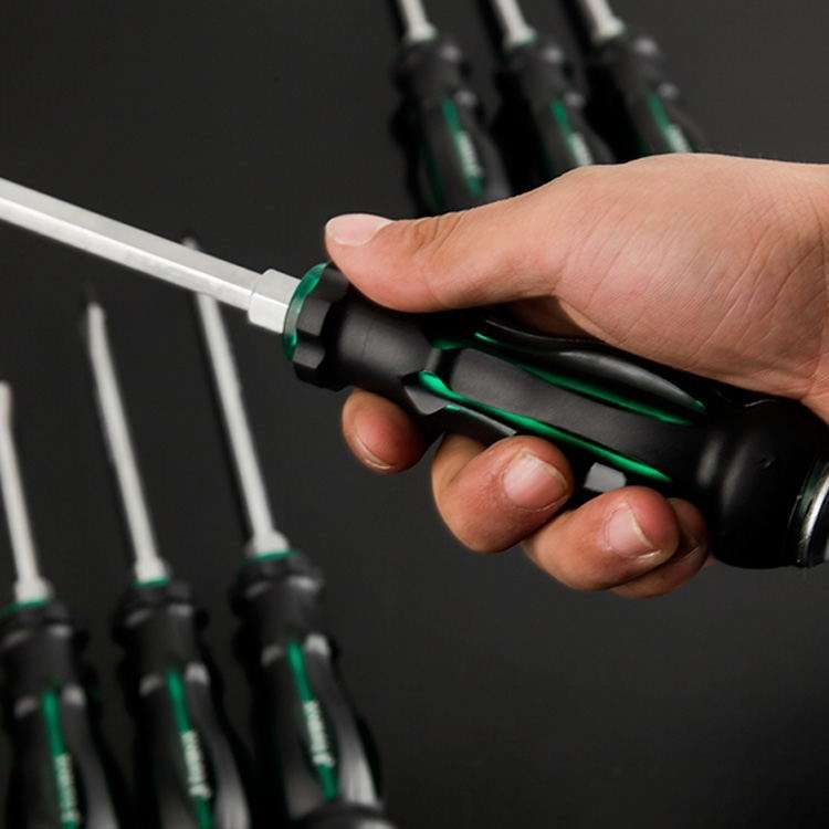 7 PCS / Set Knocking Screwdriver Oil-Resistant Through-Core Screwdriver Home Auto Repair Screwdri...