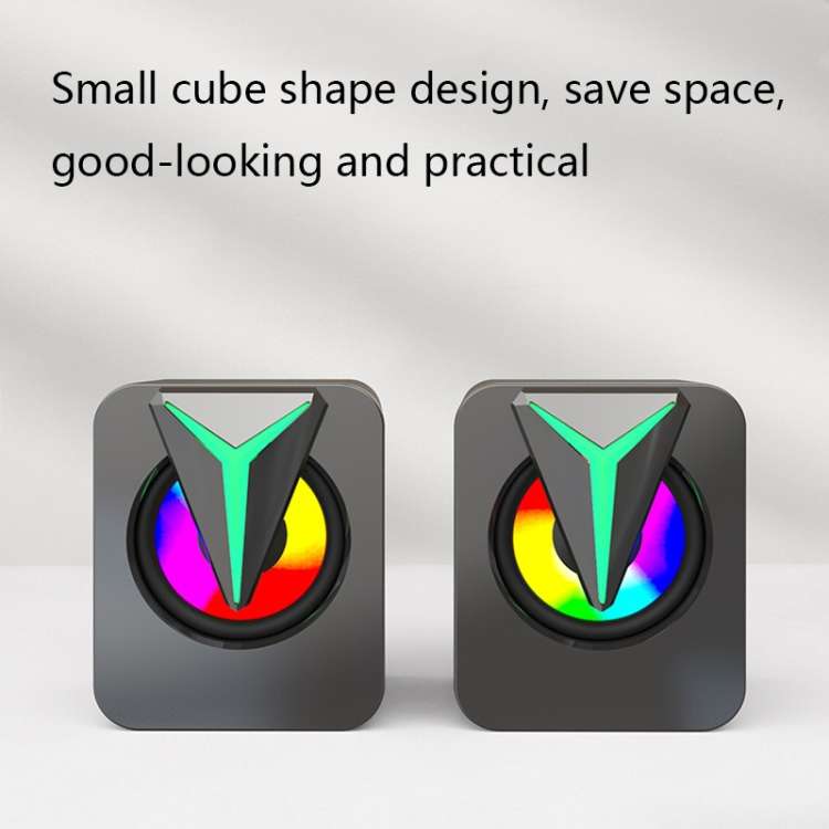 FT-25-1 RGB Colorful Lighting Desktop Computer Speaker