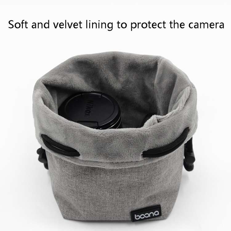 Benna Waterproof SLR Camera Lens Bag  Lens Protective Cover Pouch Bag, Round Small, Round Medium,...