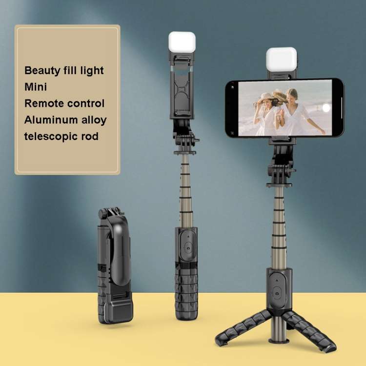 Mini Selfie Stick Integrated Multifunctional Bluetooth Selfie, Specification:, Q10S 70cm With Fil...