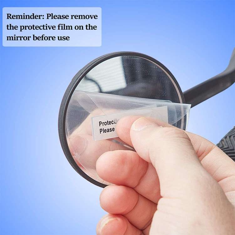 Bicycle Convex Rearview Mirror Large View 360 Degree Rotating Mirror
