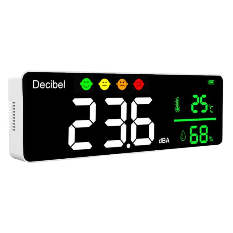 DM1306D Wall-mounted Decibel Meter Temperature &amp; Humidity Detector
