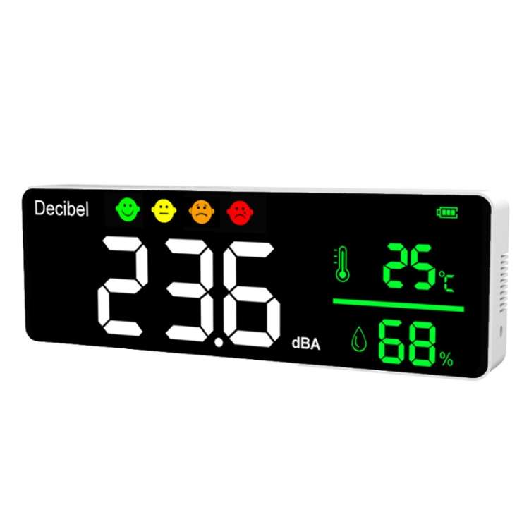 DM1306D Wall-mounted Decibel Meter Temperature &amp; Humidity Detector