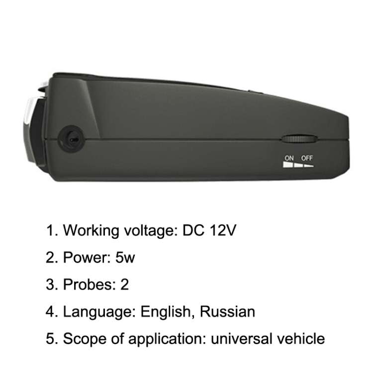 STR-525 Electronic Dog Car Radar Full Frequency Flow Speed Early Warning Device
