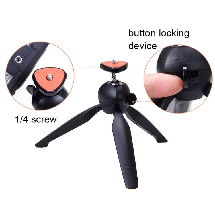 YUNTENG 228 Mini Tripod Camera Desktop Live Bracket Mobile Phone Selfie Frame, YUNTENG 228