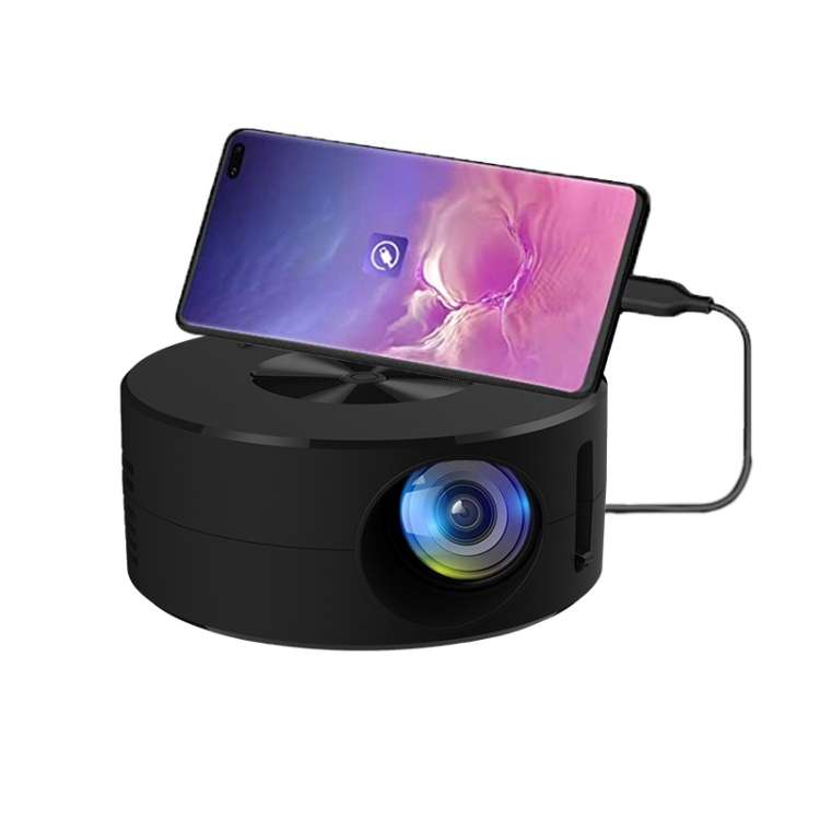 YT200 320 X 180P LED HD Mini Projector USB Powered Support Wired Connection Phone Screen, Black, ...