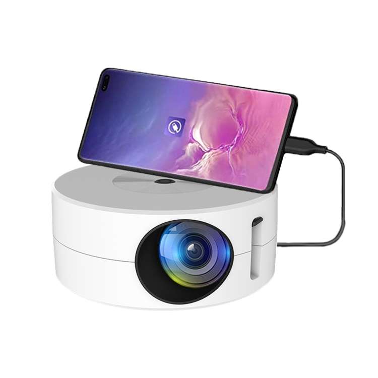 YT200 320 X 180P LED HD Mini Projector USB Powered Support Wired Connection Phone Screen, Black, ...