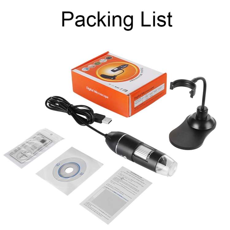 A8 50X-1000X USB Hose Stand Digital Microscope LED Light Handheld Portable Microscope