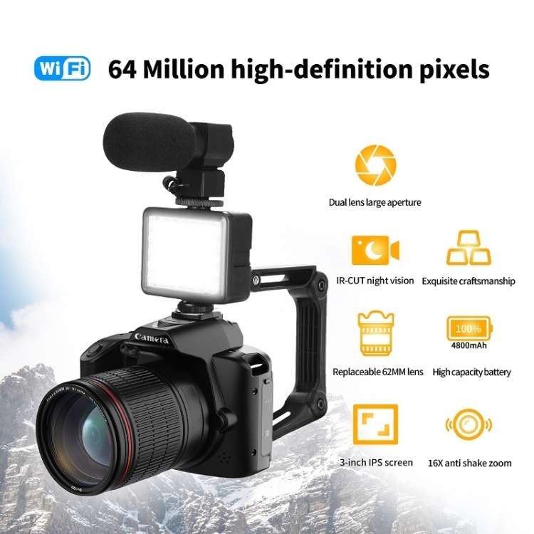 Dual-camera Night Vision 64 Million Pixel High-definition WIFI Digital Camera, Standard Without M...