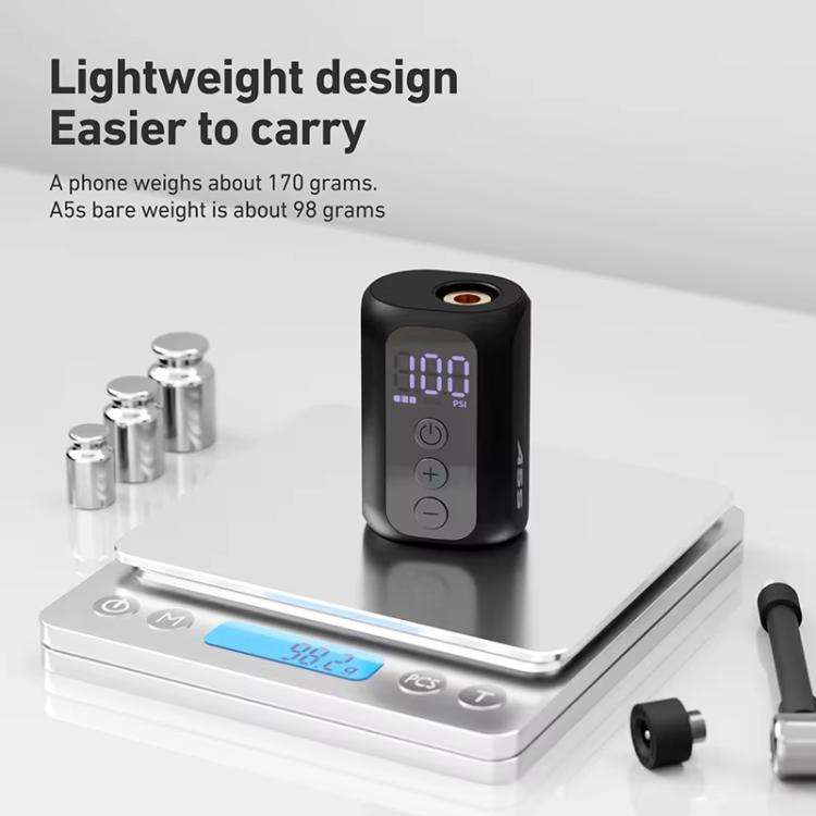 Bicycle Mini Electric Air Pump Basketball Soccer Ball Automatic Inflator, A5S