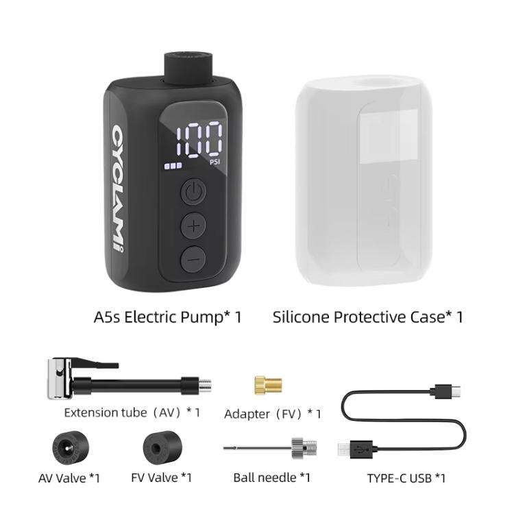 Bicycle Mini Electric Air Pump Basketball Soccer Ball Automatic Inflator, A5S