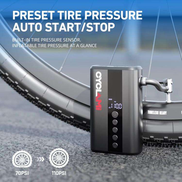 Mini Electric Air Pump Bicycle Portable Digital Display Air Pump, Z5L