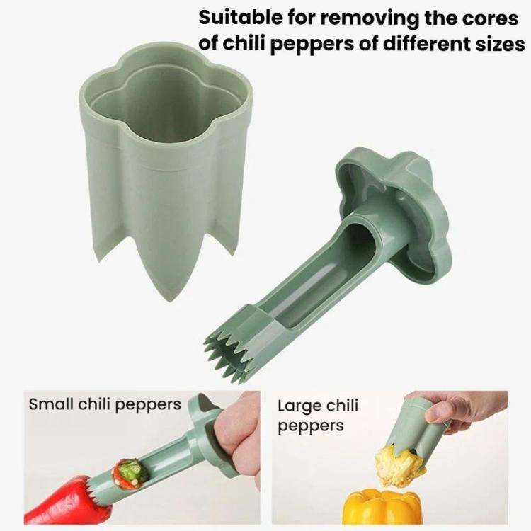 LsCook 3pcs /Box ABS Plastic Corer Pitting Tool Chili Seeder
